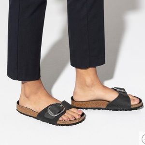 Birkenstock Madrid Big Buckle Black size 9